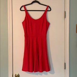 Hot pink skater dress